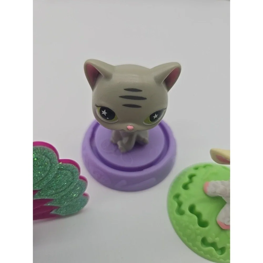 Lot of 4 Hasbro Littlest Pet Shop McDonalds Toys and 1‎ LPS Peacock Bird